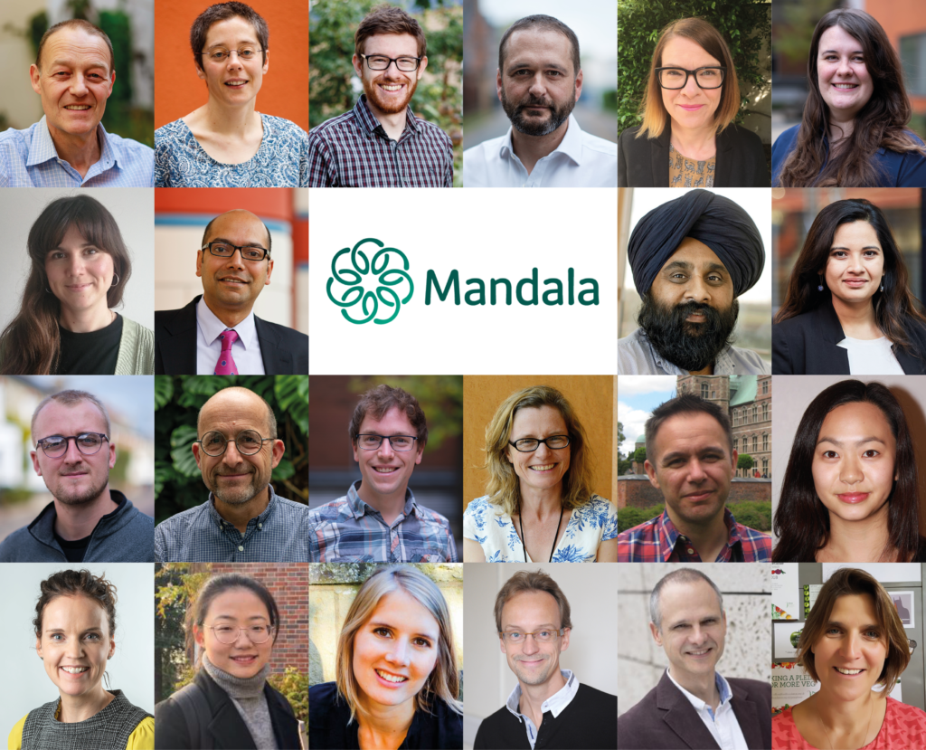 A photo montage of Mandala people